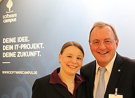 Sarah Grebing auf dem IT-Gipfel